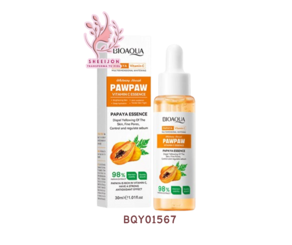 BQY01567 - SERUM DE PAPAYA CON VITAMINA C, CONTROL DE SEBO, BIOAQUA, Cont. 30ml.