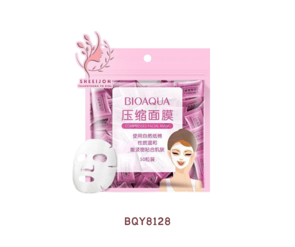 BQY8128 - MASCARILLA COMPRIMIDA, BIOAQUA Cont. 50pz.