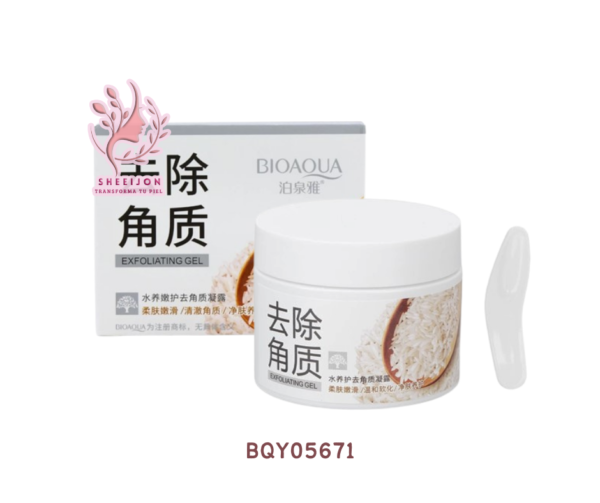 BQY05671 - EXFOLIANTE FACIAL CON EXTRACTO DE ARROZ, BIOAQUA, Cont. 140gr.