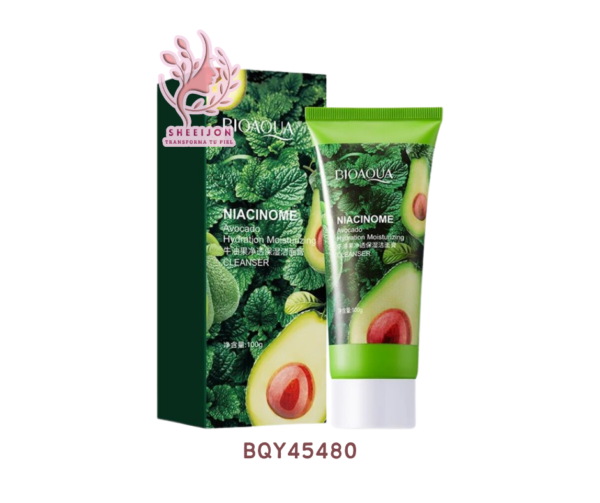 BQY45480 - LIMPIADOR FACIAL EN CREMA, CON EXTRACTO DE AGUACATE, BIOAQUA, Cont. 100gr.