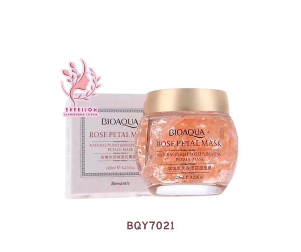BQY7021 - MASCARILLA FACIAL HIDRATANTE NOCTURNA, EN GEL, CON PÉTALOS DE ROSAS, BIOAQUA, Cont. 120gr.