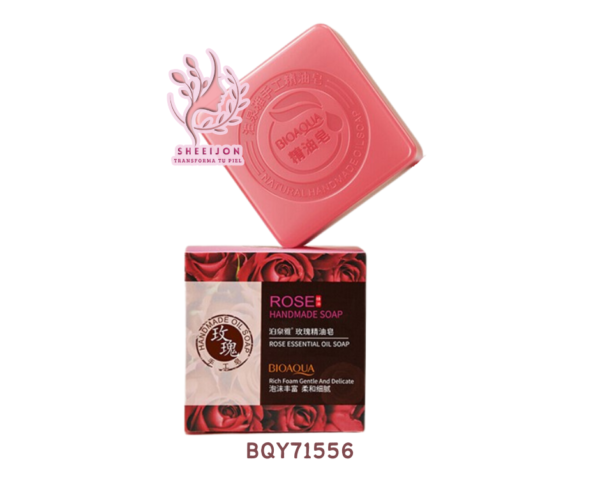BQY71556 - BARRA DE JABÓN CON EXTRACTO DE ROSAS, FACIAL/ CORPORAL, BIOAQUA, Cont. 100gr.