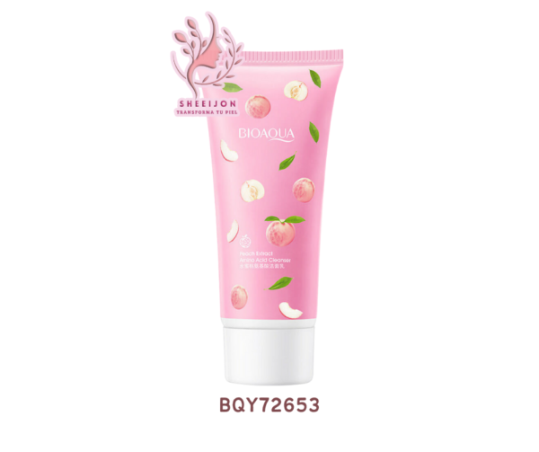 BQY72653 - JABÓN FACIAL EN CREMA CON EXTRACTO DE DURAZNO Y AMINOÁCIDOS, BIOAQUA, Cont. 100gr.