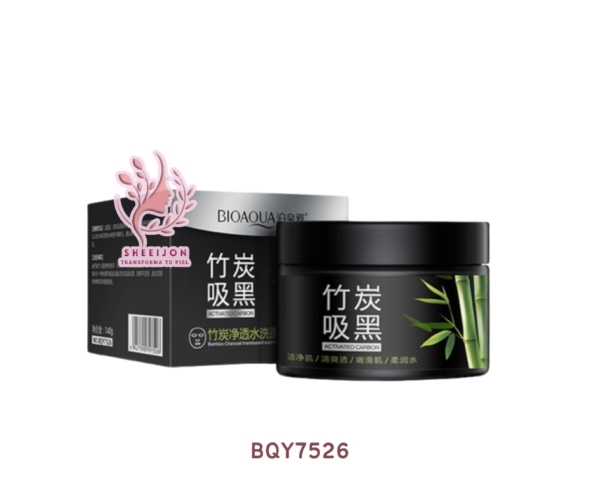 BQY7526 - MASCARILLA EN GEL, PURIFICANTE CON CARBÓN ACTIVADO Y BAMBÚ, BIOAQUA, Cont. 140gr.