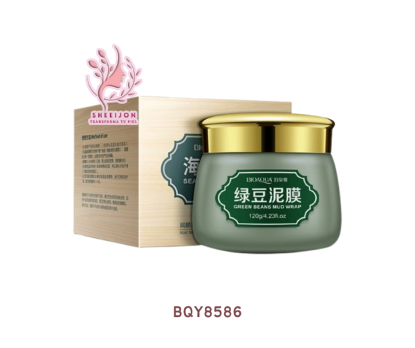 BQY8586 - MASCARILLA FACIAL DE BARRO MINERAL CON ALGAS MARINAS, BIOAQUA, Cont. 120gr.