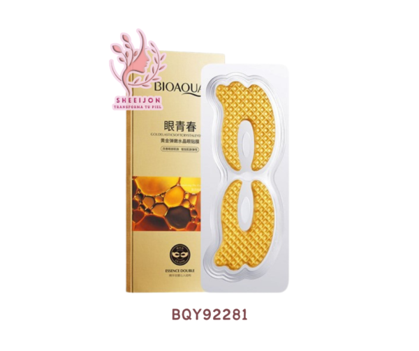 BQY92281 - PARCHE DORADO DE HIDROGEL PARA CONTORNO DE OJOS, BIOAQUA, Cont. 5pares.