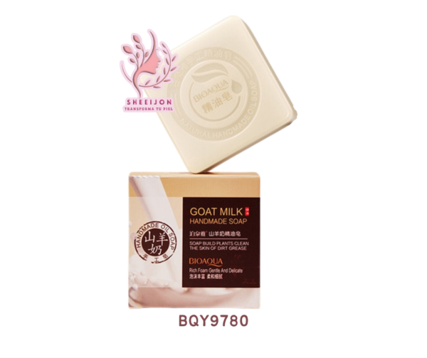 BQY9780 - BARRA DE JABÓN CON LECHE DE CABRA, FACIAL/ CORPORAL, BIOAQUA, Cont. 100gr.