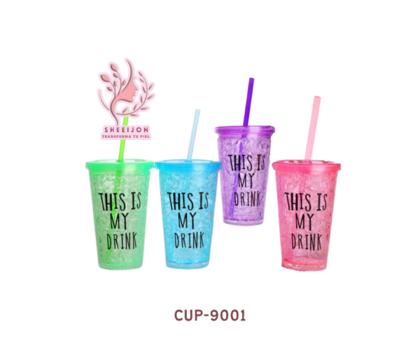 9001 - VASO DE ACRÍLICO CON HIDROGEL