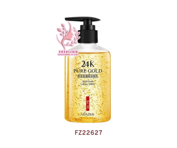 FZ22627 - LIMPIADOR FACIAL CON AMINOACIDOS Y ORO 24K, VEZE, Cont. 200ml.