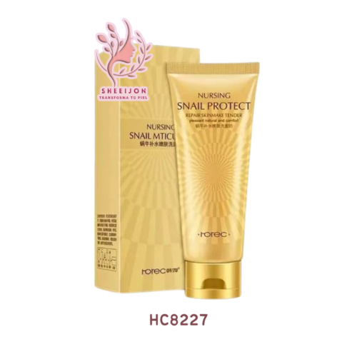 HC8227 - JABÓN FACIAL EN CREMA CON BABA DE CARACOL, ROREC, Cont. 100gr.