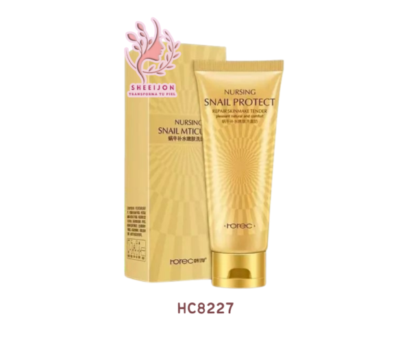 HC8227 - JABÓN FACIAL EN CREMA CON BABA DE CARACOL, ROREC, Cont. 100gr.