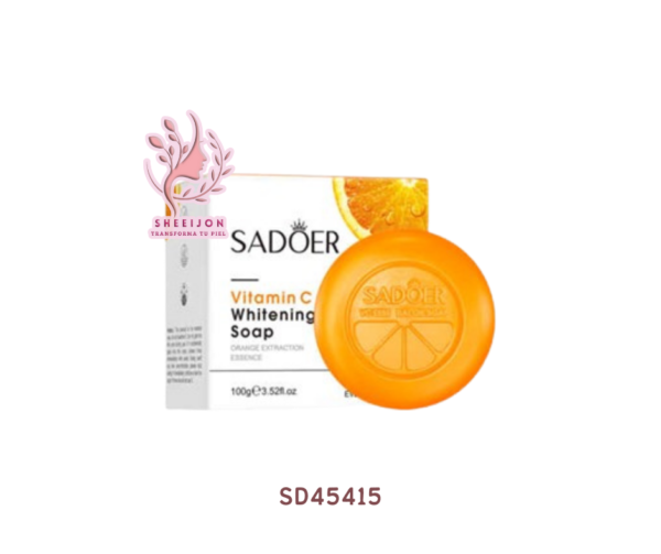 SD45415 - BARRA DE JABÓN CON VITAMINA C, FACIAL/ CORPORAL,  SADOER, Cont. 100gr.