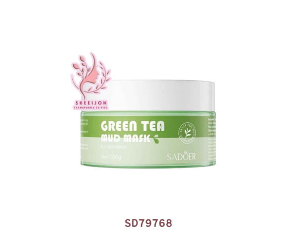 SD79768 - MASCARILLA DE BARRO DE TÉ VERDE, SADOER, CONT. 100 GR
