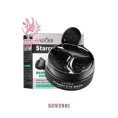 SD93981 - PARCHES DE HIDROGEL, PARA OJERAS, CON CARBÓN ACTIVADO Y COLAGENO, BIOAQUA, Cont. 60pz.