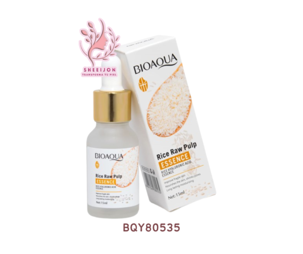 BQY0535 - SUERO FACIAL HIDRATANTE CON EXTRACTO DE ARROZ, BIOAQUA, Cont. 15ml.